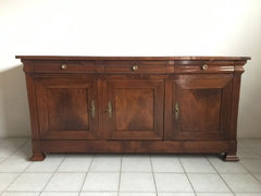 Credenza in noce Carlo X filettata in acero