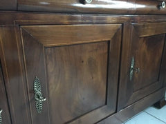 Credenza in noce Carlo X filettata in acero