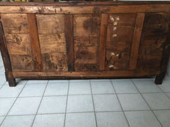 Credenza in noce Carlo X filettata in acero