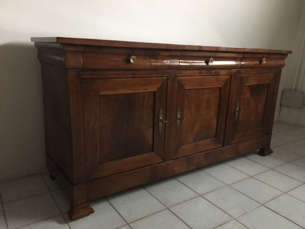 Credenza in noce Carlo X filettata in acero