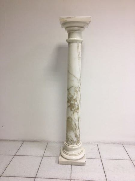 Colonna impero in marmo di carrara
