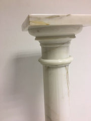 Colonna impero in marmo di carrara