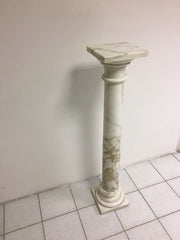 Colonna impero in marmo di carrara