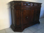 Credenza scantonata in noce . Bologna XVII secolo