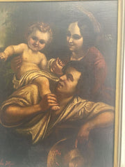 La vergine con il bimbo e San Cristoforo
