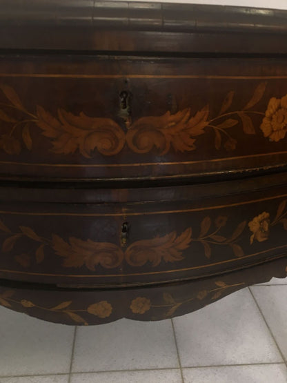 Dutch inlaid directoire chest of drawers