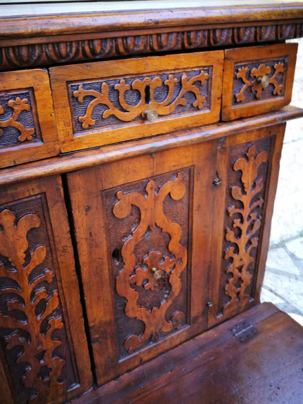 Inginocchiatoio lombardo fine 500 inizio 600