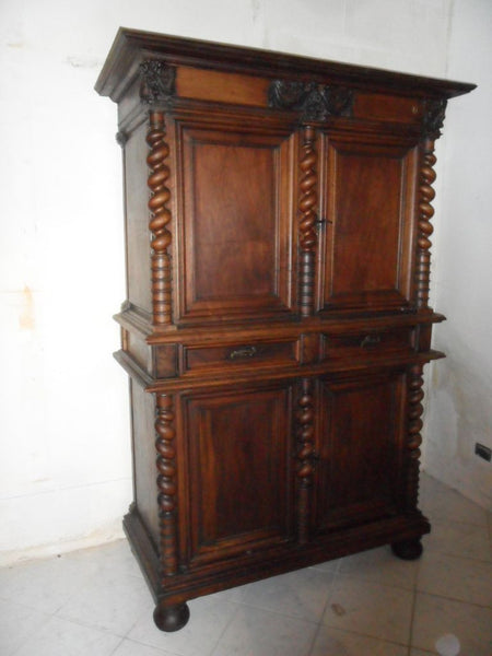 Credenza doppio corpo in noce