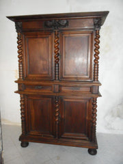 Credenza doppio corpo in noce