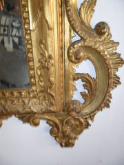Specchiera lignea in oro finemente intagliata. Venezia 170 x 108
