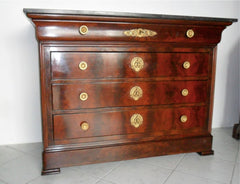 Cassettone Carlo X (piuma di mogano)