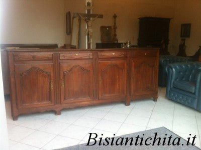 Credenza provenzale in ciliegio quattro porte