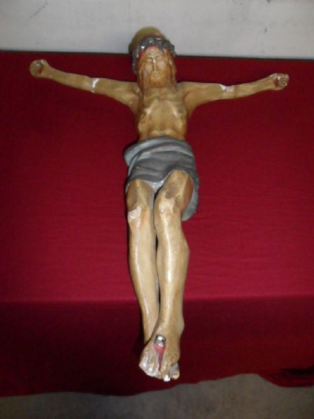 Cristo ligneo policromo