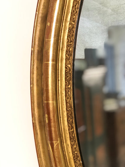 Specchiera luigi Filippo in legno dorato .XIX secolo