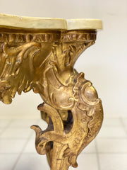 Consolle lombarda brescia Milano oro zecchino . Luigi XV