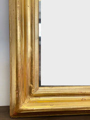 Specchiera lombarda oro zecchino . XIX secolo ( restaurata )