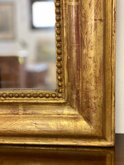 Specchiera legno intagliato dorato. XIX secolo . Restaurata