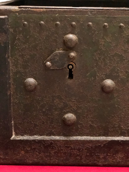 18th century iron studded travel safe