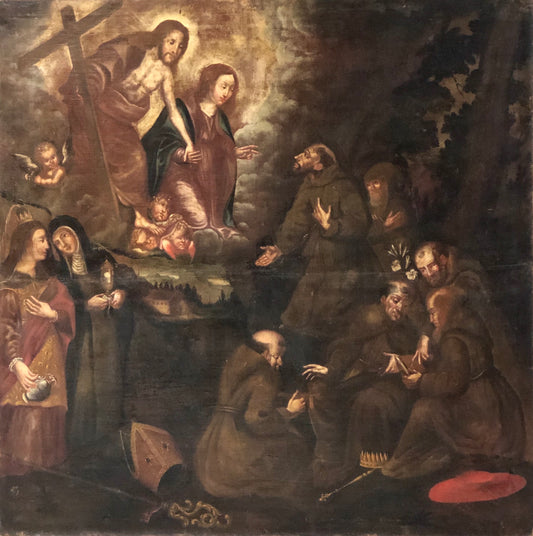 Olio su tela . Pittore fiorentino XVII secolo