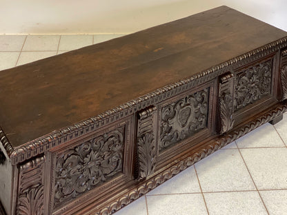 Carved chest Brescia Cremona early 17th century