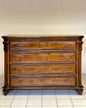 Lombard walnut chest of drawers. Milan 17th century