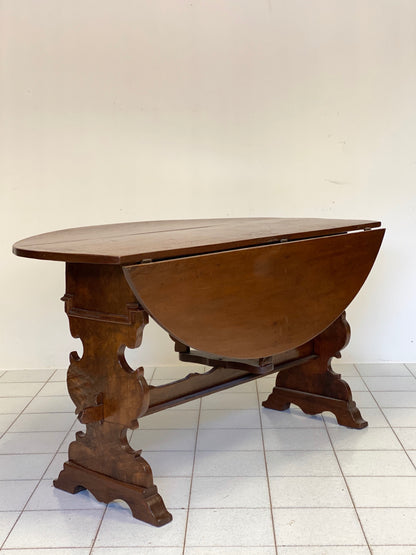 Walnut slatted table