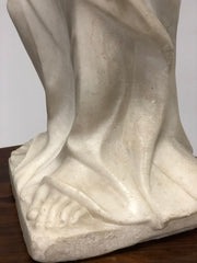 Angelo in estasi marmo Carrara . Fine XVIII secolo