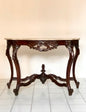 Lombard console table mid 19th century walnut