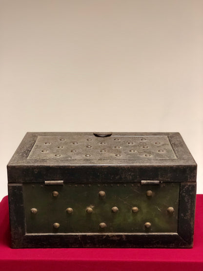 18th century iron studded travel safe