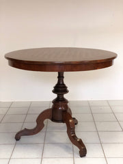 Tavolo di Rolo a marqueterie. 94 cm diametro