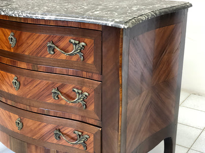Chest of drawers with curved front and sides. Napoleon III