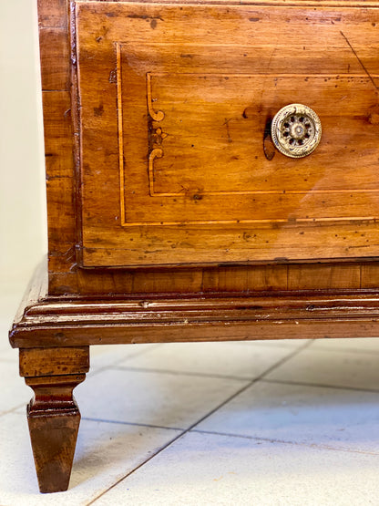 Inlaid walnut desk. Louis XVI Rolo, late 18th century