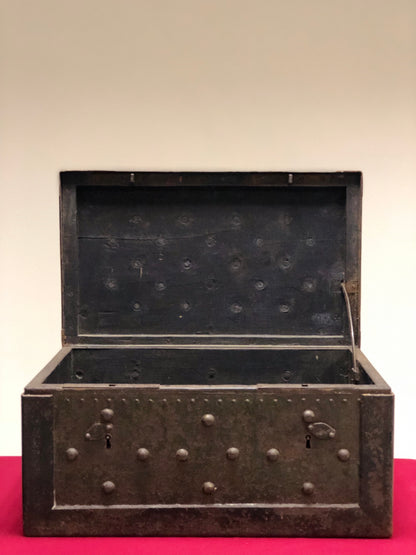 18th century iron studded travel safe