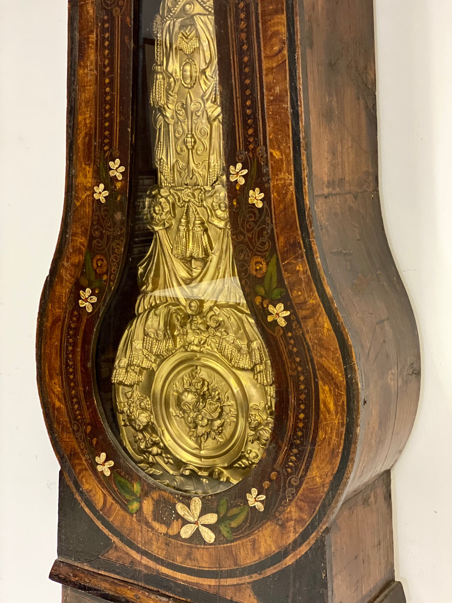 Pendulum column clock mid 19th century. Restored working