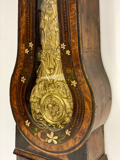 Pendulum column clock mid 19th century. Restored working