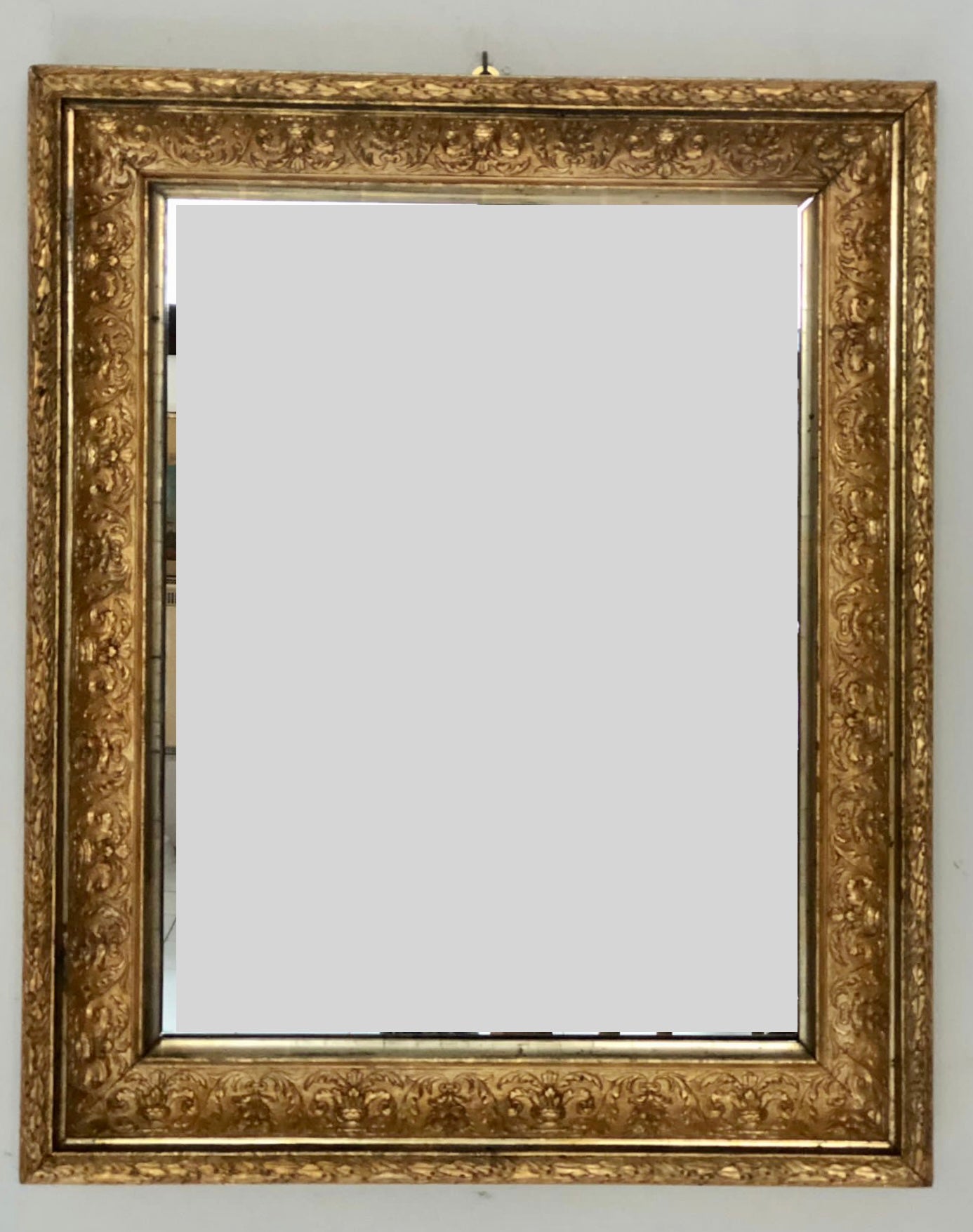 Gilded Barbizon mirror. 19th century