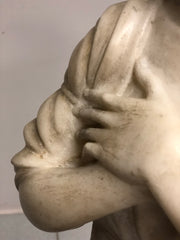 Angelo in estasi marmo Carrara . Fine XVIII secolo