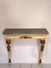 Consolles impero in lacca e oro . Lombardia primo 800