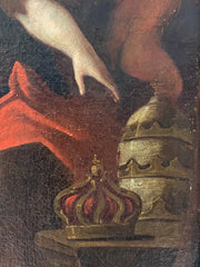 Allegoria del trionfo di Roma . Olio su tela XVIII secolo