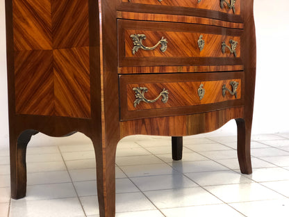 Chest of drawers with curved front and sides. Napoleon III