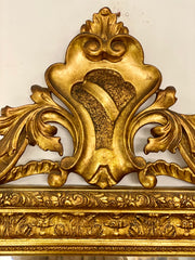 Specchiera in legno dorato XIX secolo