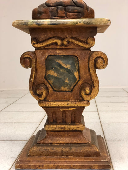 Venetian Moor in carved wood lacquered in gold