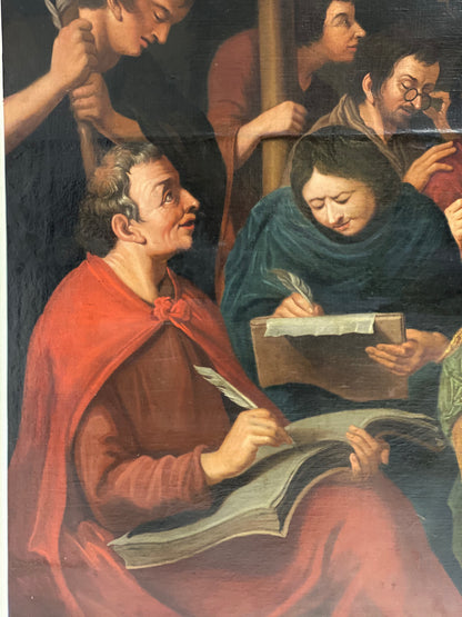 Olio su tela Teodoro Matteini (ambito di , Pistoia 1754 -Venezia 1831