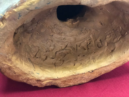 Testina di fanciullo in terracotta dell' 800