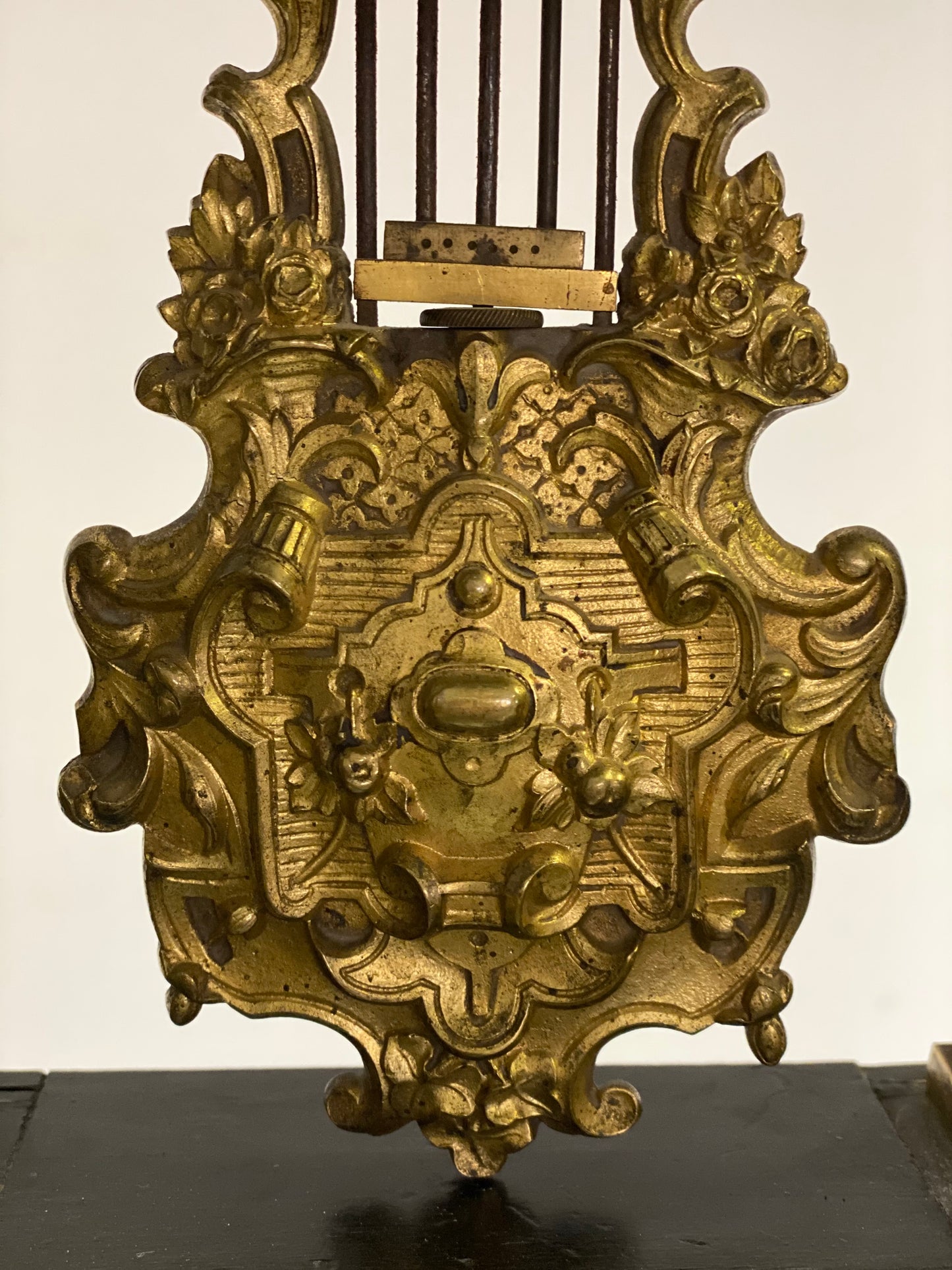 Portico Pendulum Clock Empire Period. 19th century