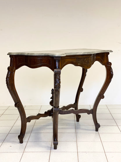Consolle Luigi Filippo noce lombarda metà XIX secolo