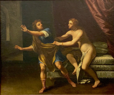 Giuseppe e la moglie di Putifarre Scuola bolognese. XVII secolo