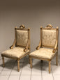 Pair of armchairs in lacquer from the mid-19th century in Lombardy
