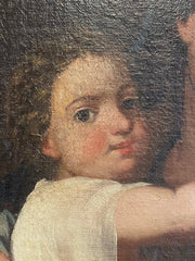 MADONNA CON BAMBINO (OLIO SU TELA) XVII secolo