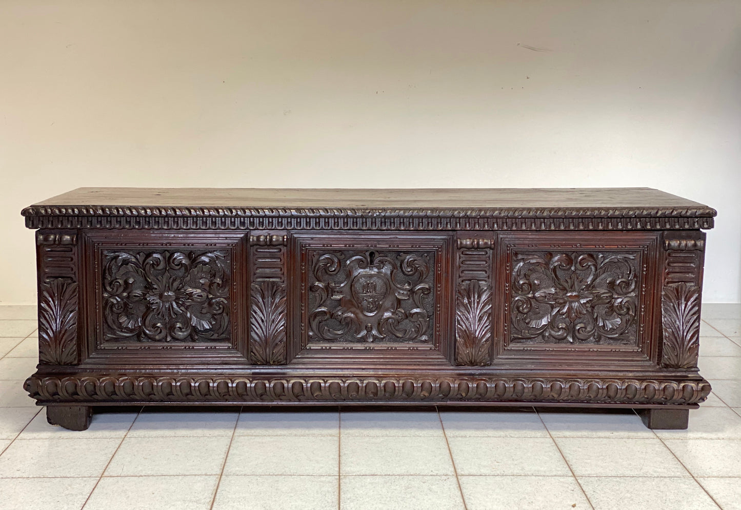 Carved chest Brescia Cremona early 17th century